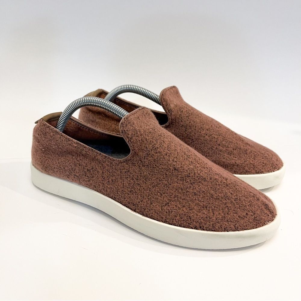 allbirds Brown Wool Slip-On Loafers